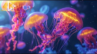 4K Ocean 🐳 Piano Music combined with Beautiful Coral Reef Fish - 4K Video