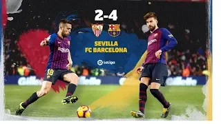 Sevilla vs Barcelona 2 - 4 All The 6  Goals & Extended Highlights 23 02 2019 HD