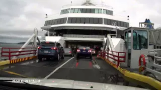 Driving on to the BC Ferry to Vancouver