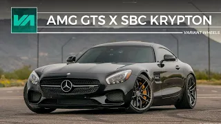 AMG GTS cruising the streets of Scottsdale // Variant Wheels // SBC Krypton