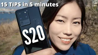 Samsung Galaxy S20 | 15 Camera tips in 5 minutes