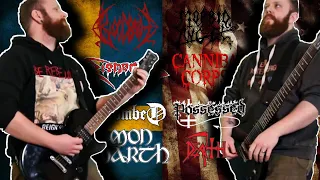 Death Metal USA VS Sweden Riffs Battle