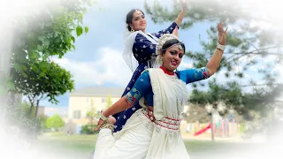 "Neel Anjono Ghono" - Kathak Odissi fusion dance cover by Upasana and Reshma