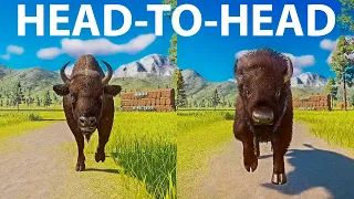 American vs European Bison A Head to Head Speed Race in Planet Zoo