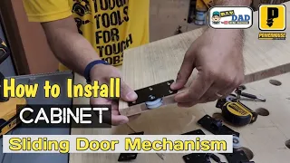 How to Install Cabinet Sliding Door Mechanism | Paano ikabit ang Cabinet Sliding Door Mechanism