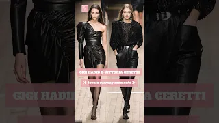 Gigi Hadid and Vittoria Ceretti walk at the same show #gigihadid #bellahadid #model #viral #shorts