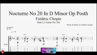 Nocturne No 20 In D Minor Op Posth by Frédéric Chopin with Guitar Tutorial TABs