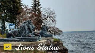 Virtual walking lake park in Tutzing, Germany || Lake Starnberg[Starnberger See], Germany[4K UHD]