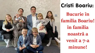 Cristi Boariu: Bucurie în familia Boariu! în familia noastră a venit a 7-a minune!