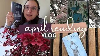 reading vlog 🌸 toni morrison, lucy foley, book unhaul, april reading wrap-up