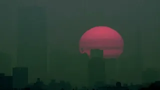 Sunrise2024apr28　東京タワー・麻布台ヒルズ間に昇るお天道様