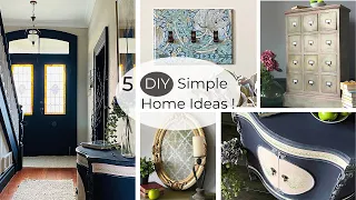 5 Home Decor: Room Makeover 2021, Chalk Painted Furniture, diy switch plate covers decoupage | ASMR