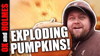 Boom Goes the Pumpkins! 🎃 Exploding Pumpkins with Explosives!