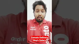 Zomato Delivery Boy's salary...? #shorts