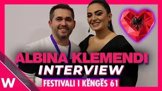 Albina Klemendi Interview @ Festivali i Këngës | Albania Eurovision 2023