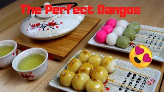 How to make: Mitarashi Dango & 3 Colour Dango | Anime Kitchen |