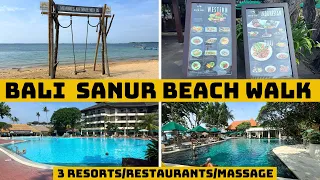 Bali Sanur Beach walk Mercure to Puri Santrian 2024