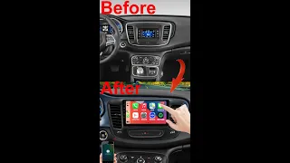 Chrysler 200 radio upgrade 2015 2016 2017 Android stereo replacement wireless carplay How To Install