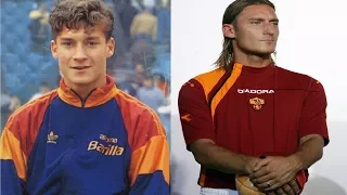 Francesco Totti - from 9 to 40 years old