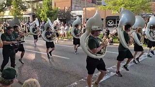 Michigan State Spartan Marching Band Homecoming Parade - MSU SMB