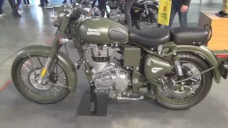 Royal Enfield Classic Battle Green (2017) Exterior and Interior