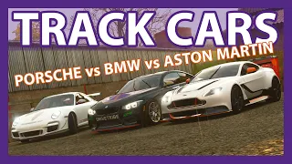 Track Car Comparison: Porsche GT3 RS 4.0 vs BMW M4 GTS vs Aston Martin GT12 | Forza Horizon 4