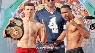 ISRAIL MADRIMOV VS. CHARLIE NAVARRO - FULL WEIGH IN & FACE OFF VIDEO