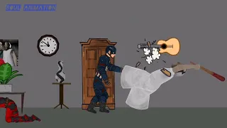 Deadpool and Captain America vs Granny /Drawing Cartoon2/ Animation