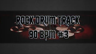 Simple Straight Rock Drum Track 90 BPM (HQ,HD)