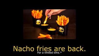 Nacho fries are back at Taco Bell!