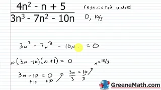 Algebra 1 Lesson #43 Intro to Rational Expressions | Simplifying Rational Expressions | Domain