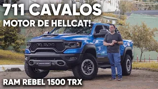 RAM 1500 TRX - MOTOR DE HELLCAT NUMA PICAPE