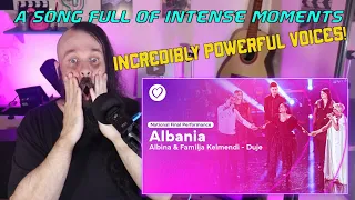 HEAVY METAL SINGER REACTS TO ALBINA & FAMILJA KELMENDI DUJE | REACTION