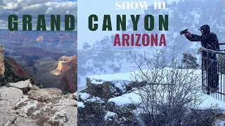 Snow in Grand Canyon National Park