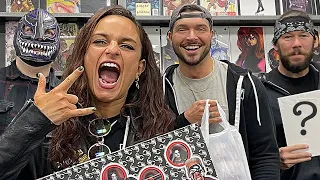 Thunder Rosa buys Sting Action Figures • Capes Cowls Collectibles Philadelphia, PA •  Toy Hunt Vlog