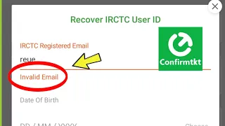 Fix Confirmtkt || Invalid Email Problem Solved