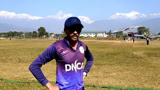 Indo-Nepal One-Day cricket series | Interview| Pokhara Cricket Ground | Gujrat vs Pokhara| JK sports
