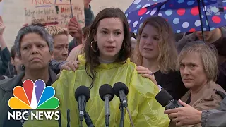 Protesters Pressure Senators For Decision On Brett Kavanaugh, Fair Ford Hearing | NBC News