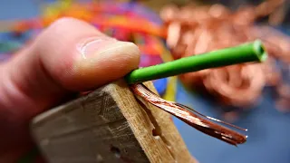 Best stripper for thin copper wires. Make it in just 5 minutes.