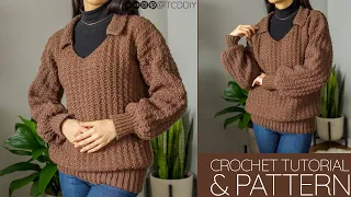 How to Crochet a Sweater | Pattern & Tutorial DIY