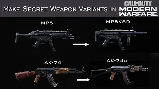 How to Create Hidden Weapons in Modern Warfare - Part 1