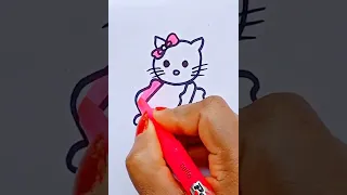 How to Draw kitty | step by step | drawing tutorial #shorts #youtubeshorts #ytshorts