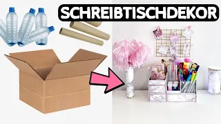 DIY SCHREIBTISCHDEKOR IDEEN - SCHREIBTISCH ORGANISATOR VON CARDBOARD, SKEWERS BILDHALTER und mehr...