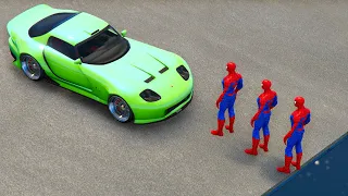 Cars vs Spiderman Ragdoll – GTA 5