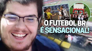 CASIMIRO REAGE: PORQUE FUTEBOL BRASILEIRO É MAIS LOUCO DO MUNDO(FUTEBOL NACIONAL)|Cortes do Casimito