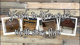 Trash to Treasure || Thrift Flips ||  Magazine Racks || Flipping For Profit || Farmhouse Decor