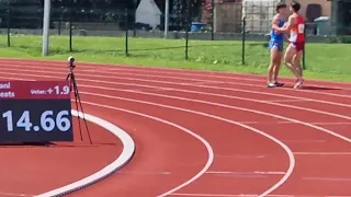 Jakob Praprotnik 110m hurdles PB Maribor 25.5.2024