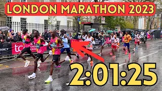 INSANE London Marathon 2023 Race Vlog - Massive Negative Split From Kiptum