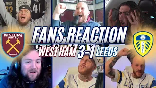 LEEDS FANS REACTION TO 3-1 DEFEAT TO WEST HAM