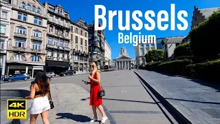 Brussels, Belgium 4K-HDR Walking Tour - 2021 - Tourister Tours